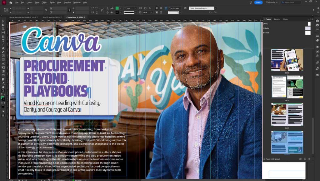 Indesign Technology Magazine Design