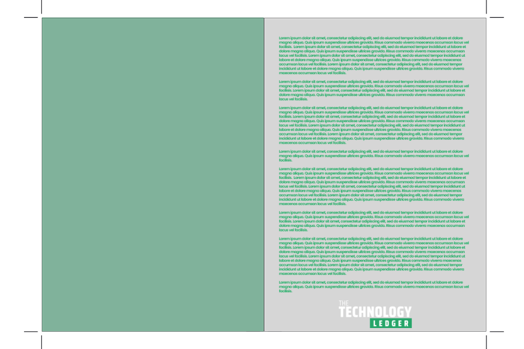 WEB TECH A4 Single Page and editorial with bleeds